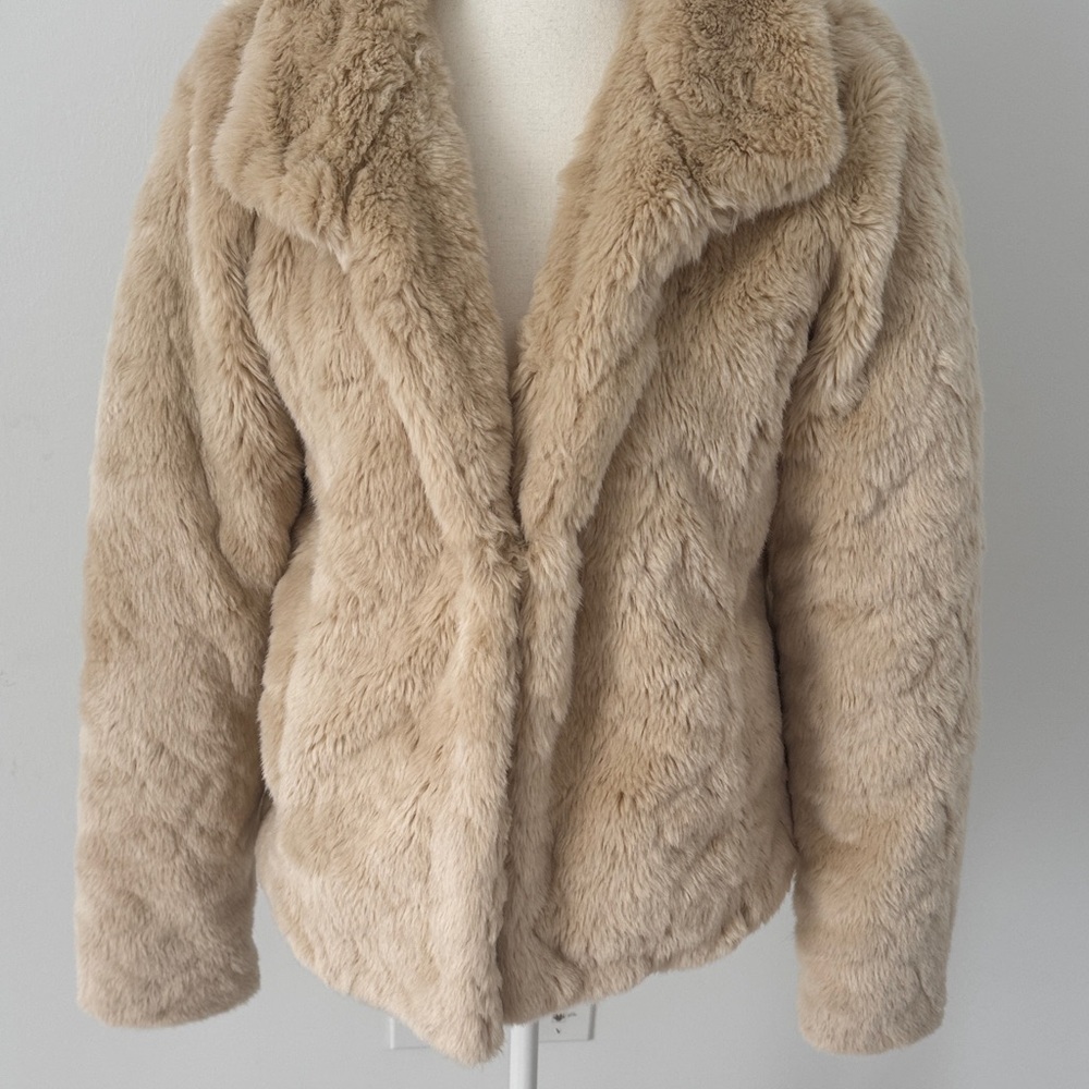 Abercrombie & Fitch Cream Teddy Jacket